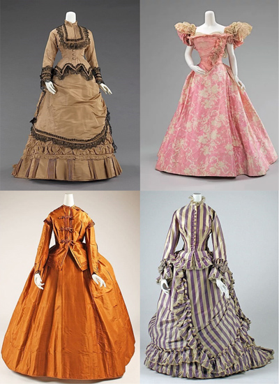 Виды и фото платьев 19 века