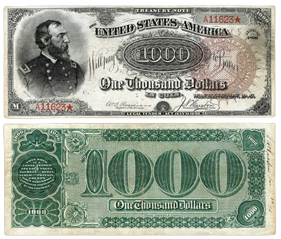 1000 долларов 1890 года «Большой арбуз»